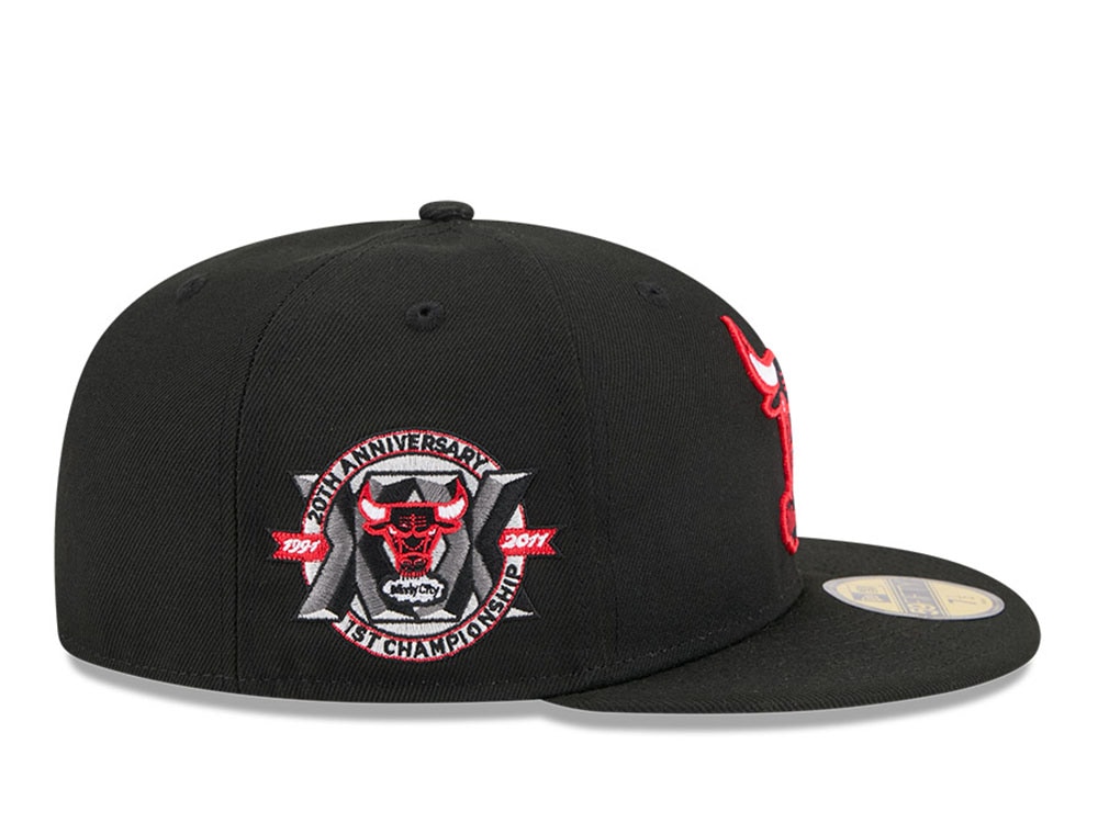 New Era Chicago Bulls HWC 20th Anniversary Black  59Fifty Fitted Casquette
