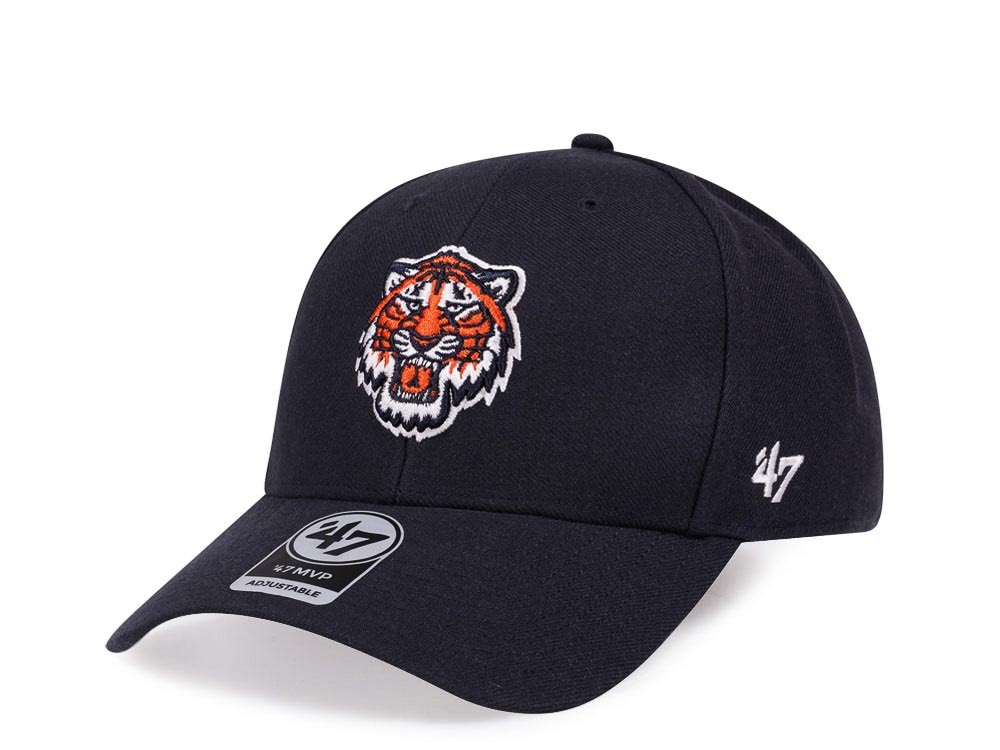 47Brand Detroit Tigers Throwback Navy Strapback Casquette