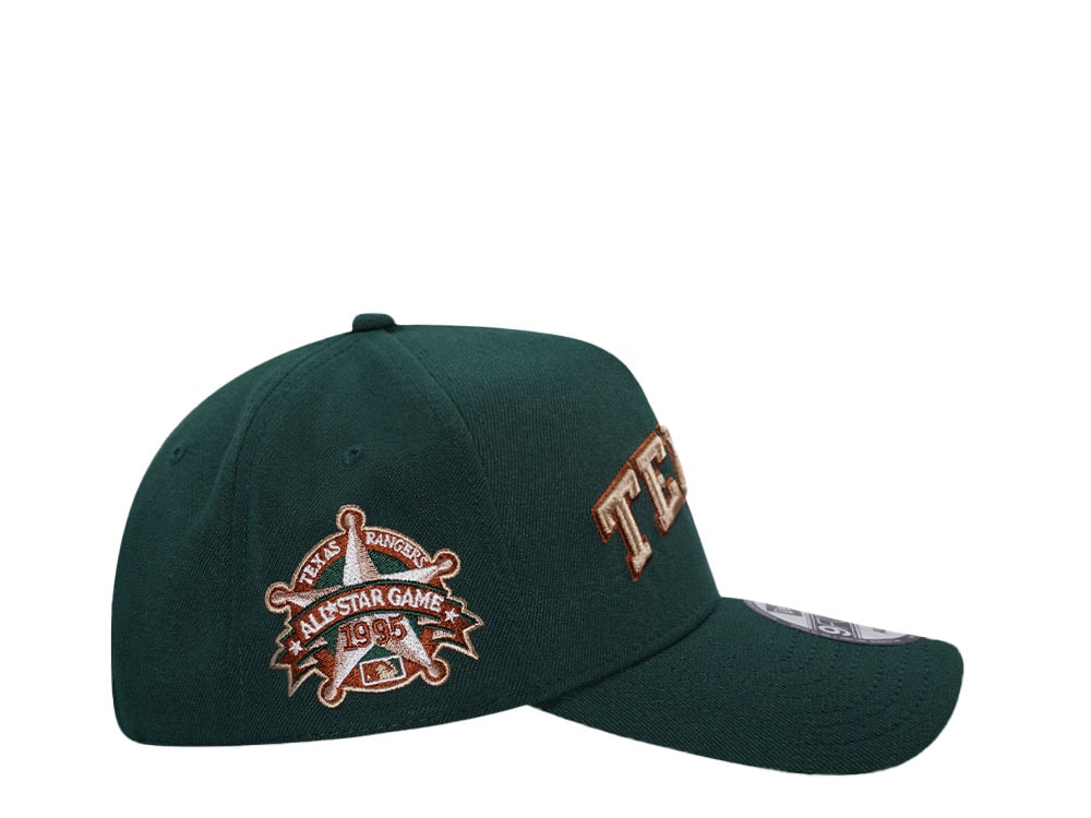 New Era Texas Rangers All Star Game 1995 Dark Green Copper Edition 9Forty A Frame Snapback Casquette
