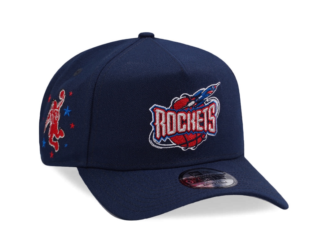New Era Houston Rockets Ocean Blue Prime Edition 9Forty A Frame Snapback Casquette