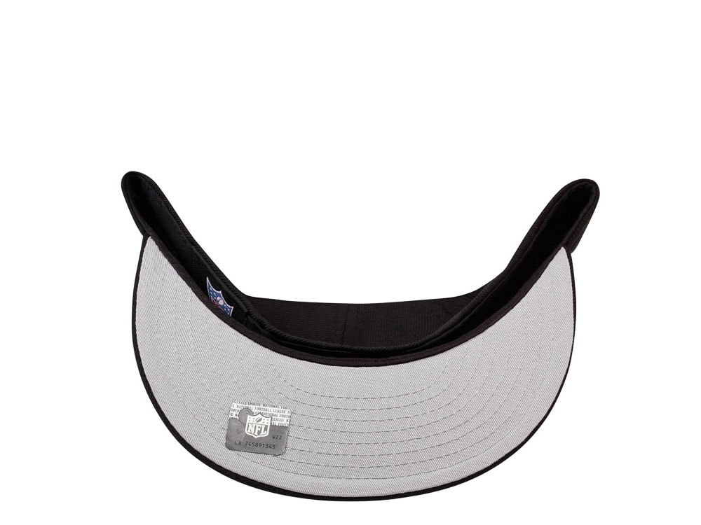 New Era New Orleans Saints Throwback Steel Black Edition 59Fifty Fitted Casquette
