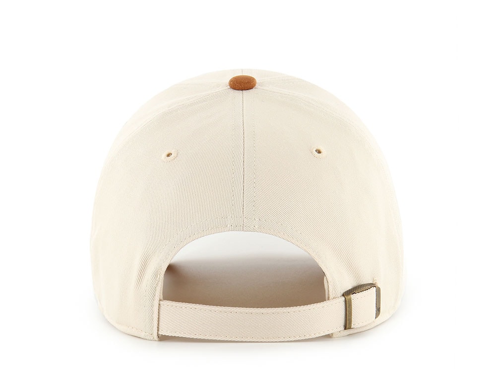 47 Brand Los Angeles Dodgers Script Suede Visor Natural Clean Up Strapback Casquette