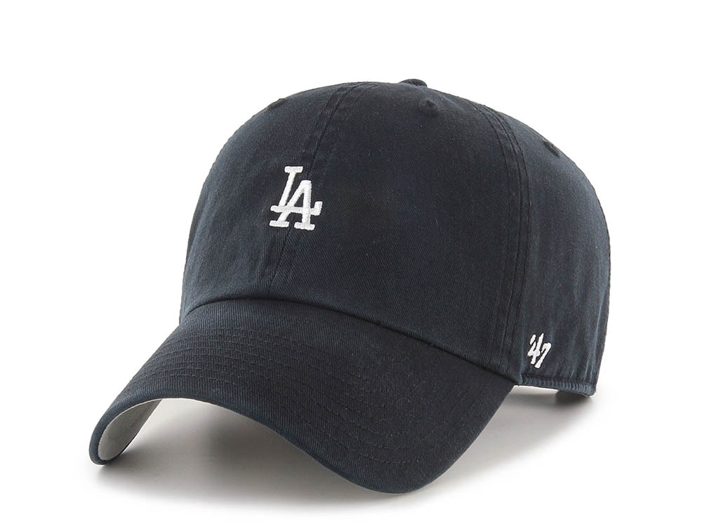 47 Brand Los Angeles Dodgers Base Runner Black Edition Clean Up Strapback Casquette