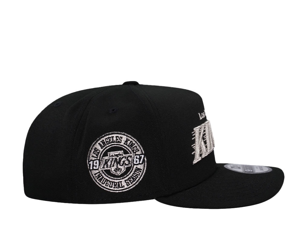 New Era Los Angeles Kings Inaugural Season Black Metallic 9Fifty A Frame Snapback Casquette