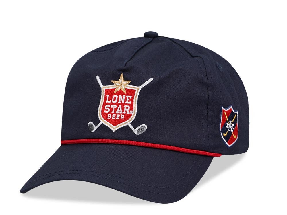 American Needle Lone Star Lightweight Rope Navy Vintage Casual Snapback Casquette