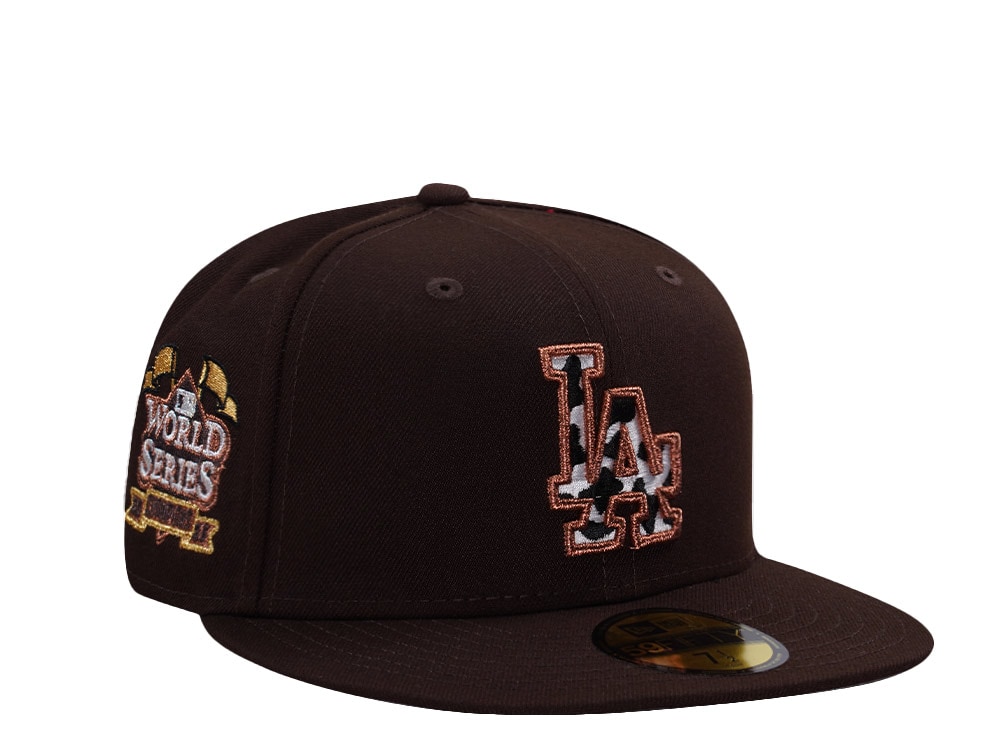 New Era Los Angeles Dodgers World Series 2025 Burnt Wood Prime Edition 59Fifty Fitted Casquette