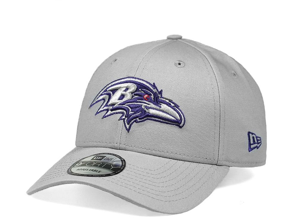 New Era Baltimore Ravens Gray Pop Edition 9Forty Strapback Casquette