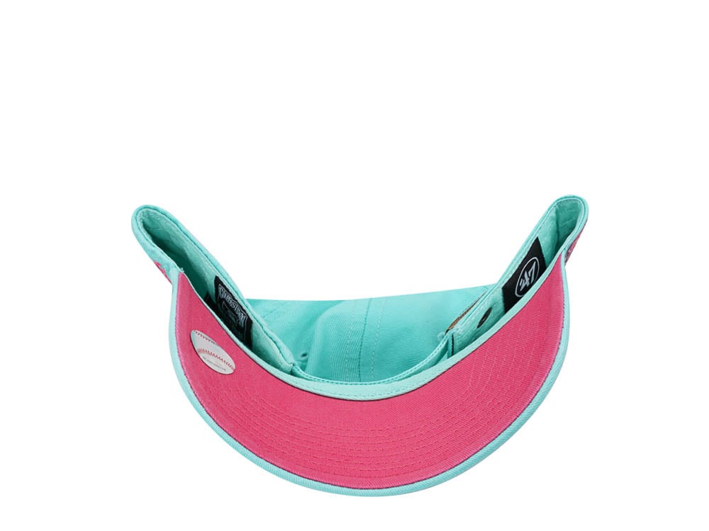 47Brand Detroit Tigers World Series 1984 Tiffany Blue Double Under Clean Up Strapback Casquette