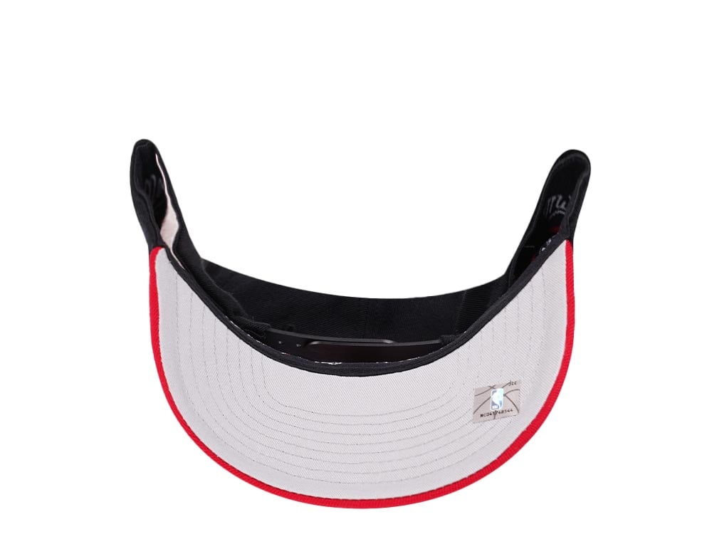 Mitchell & Ness Toronto Raptors Team Two Tone Red Line Solid Flex Snapback Casquette