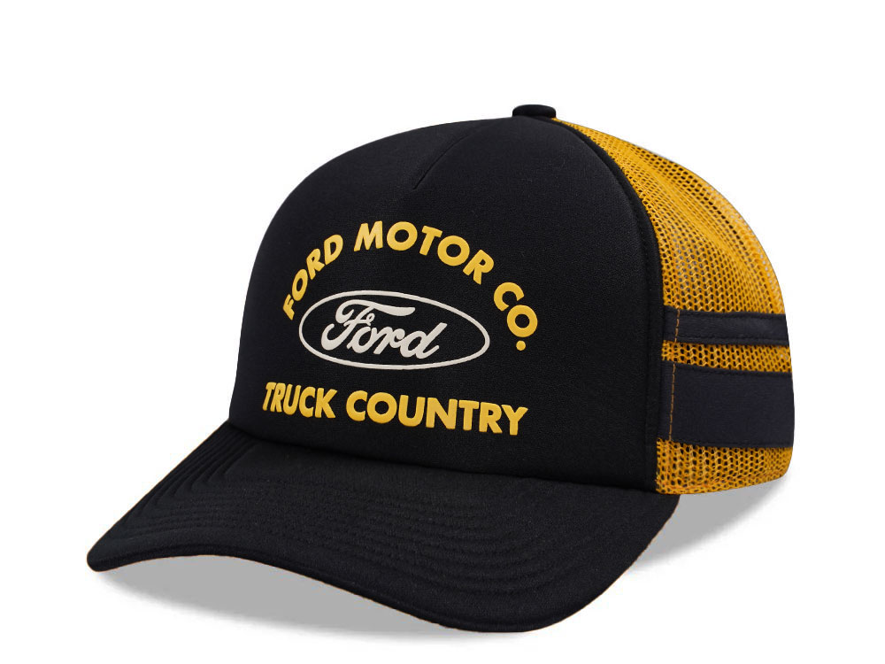Brixton Ford Motor Co Truck Country Black Trucker Snapback Casquette