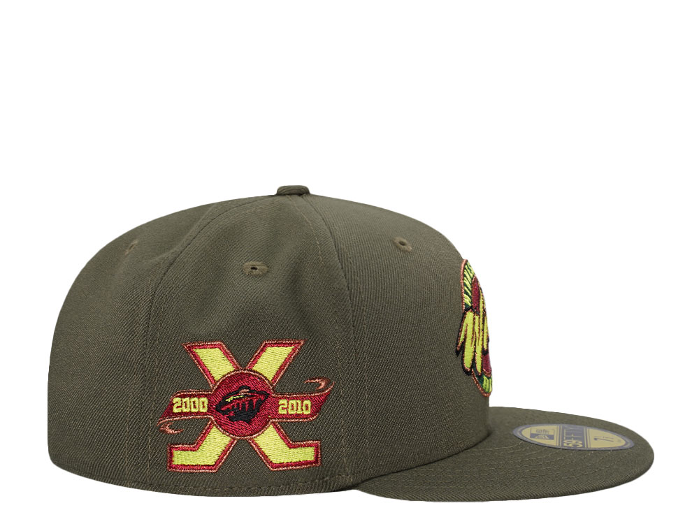New Era Minnesota Wild 10th Anniversary Olive Prime Edition 59Fifty Fitted Casquette