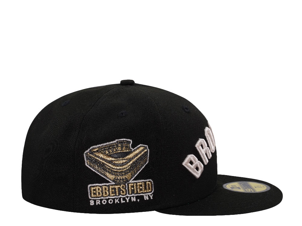 New Era Brooklyn Dodgers Ebbets Field Black Prime Edition 59Fifty Fitted Casquette