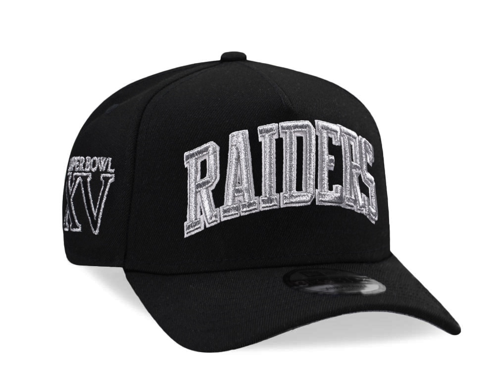 New Era Las Vegas Raiders Super Bowl XV Black Prime Edition 9Forty A Frame Snapback Casquette