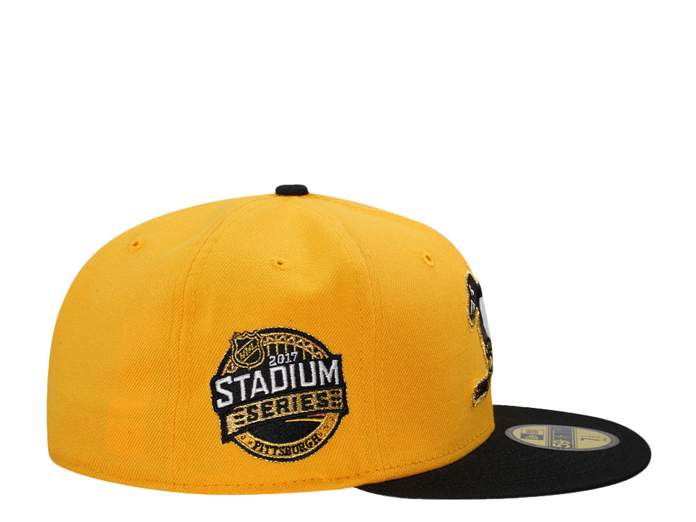 New Era Pittsburgh Penguins Stadium Series 2017 Black and Yellow Two Tone Edition 59Fifty Fitted Casquette