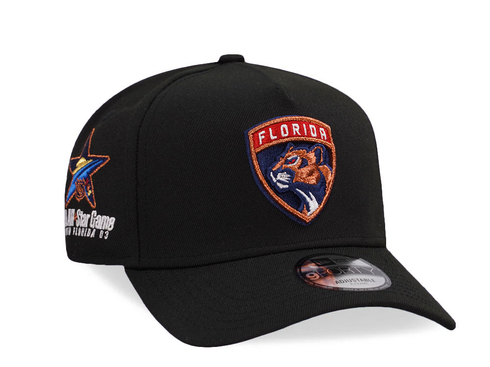 New Era Florida Panthers All Star Game 2003 Black Metallic Edition 9Forty A Frame Snapback Casquette