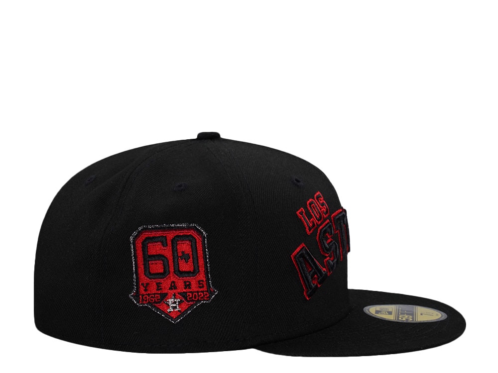 New Era Houston Astros 60 Years Black Red Prime Edition 59Fifty Fitted Casquette