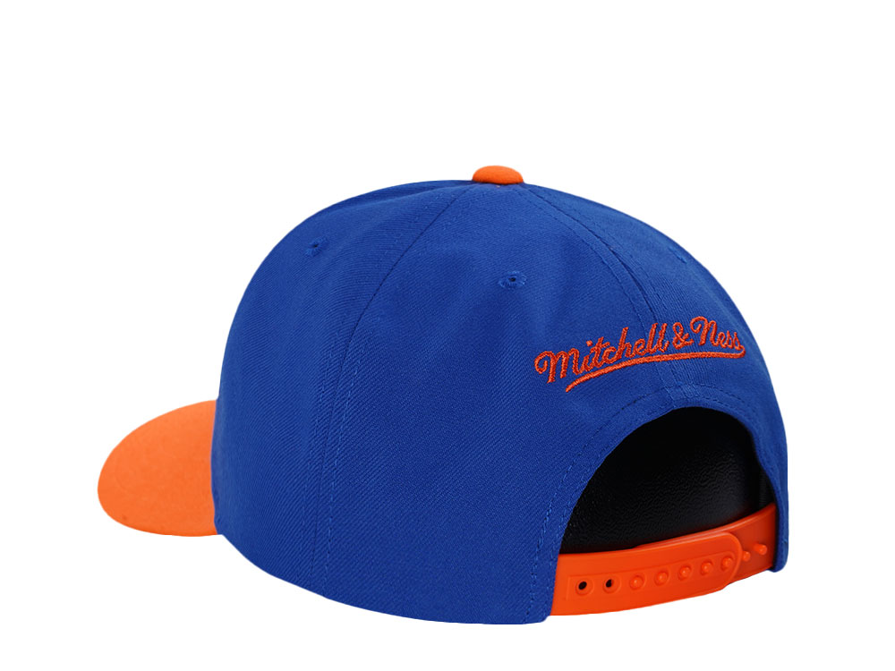 Mitchell & Ness New York Knicks Hardwood Classic Pro Crown Fit Blue Snapback Casquette