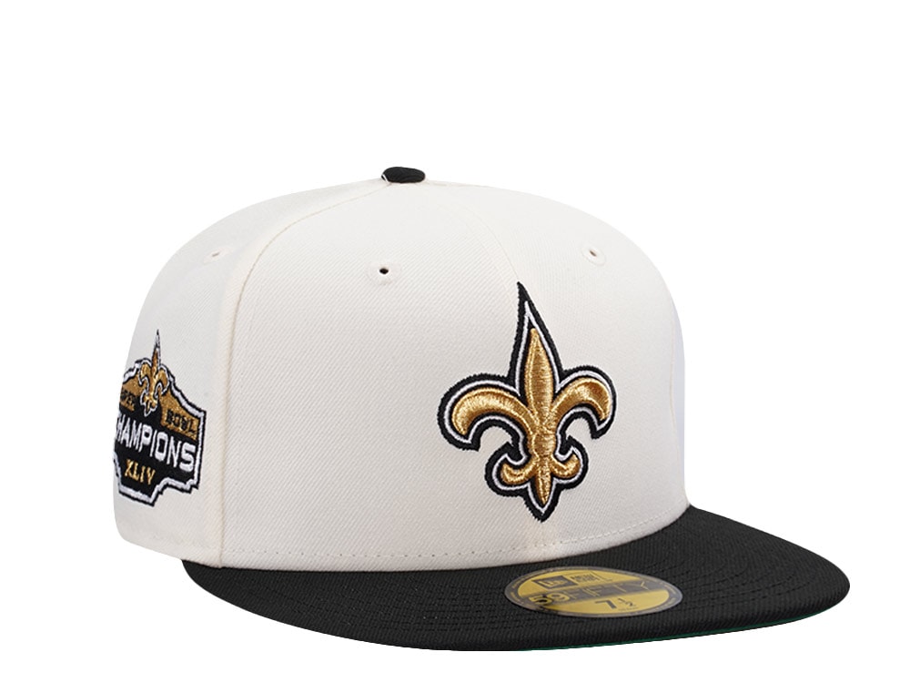 New Era New Orleans Saints Super Bowl XLIV Chrome Two Tone Edition 59Fifty Fitted Casquette