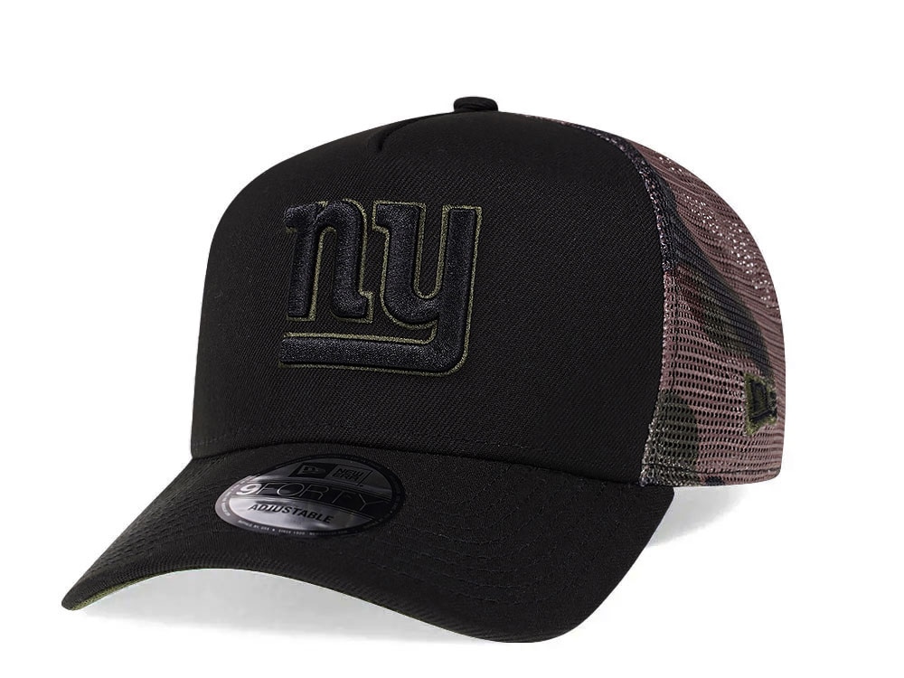New Era New York Giants Camo 9Forty A Frame Trucker Snapback Casquette