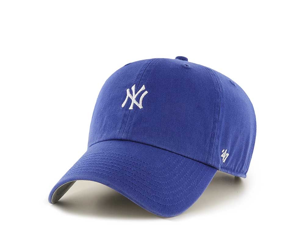 47Brand New York Yankees Blue Base Runner Clean up Strapback Casquette