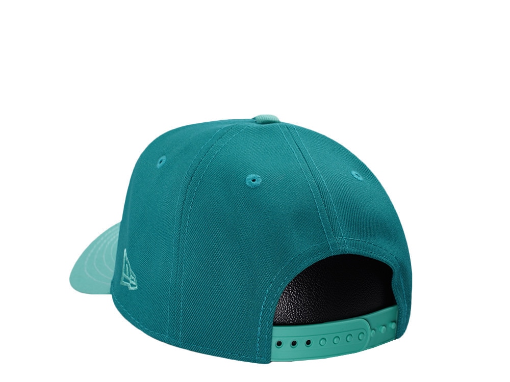 New Era Los Angeles Dodgers World Series Champions Green Two Tone Edition 9Forty A Frame Snapback Casquette