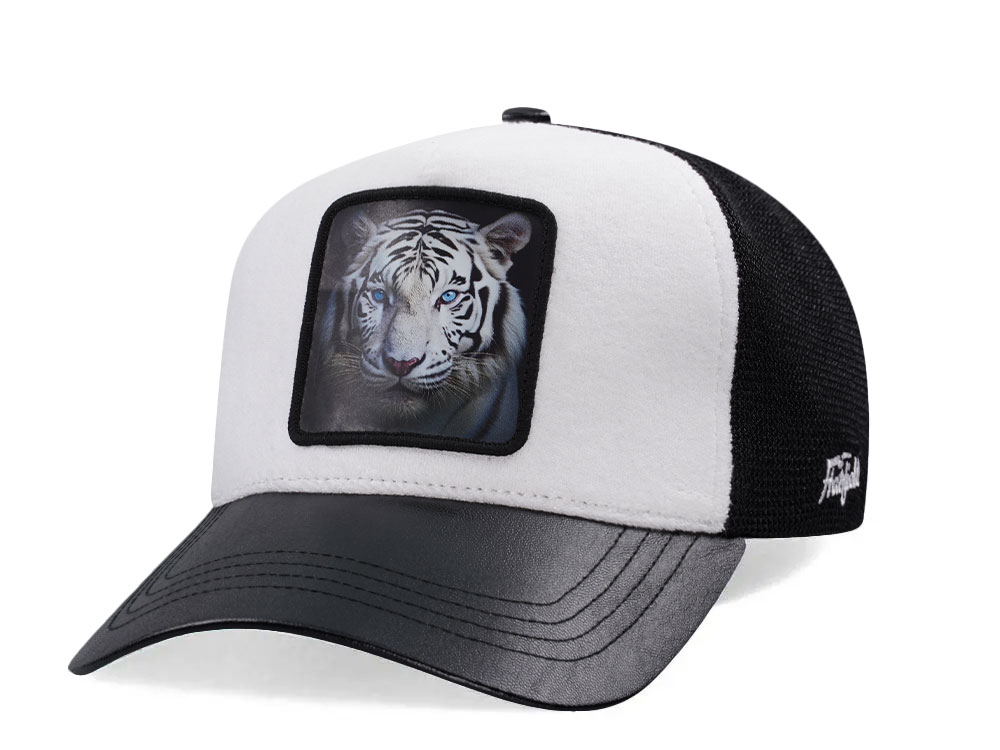 Hatfield White Tiger Black White Trucker Snapback Casquette