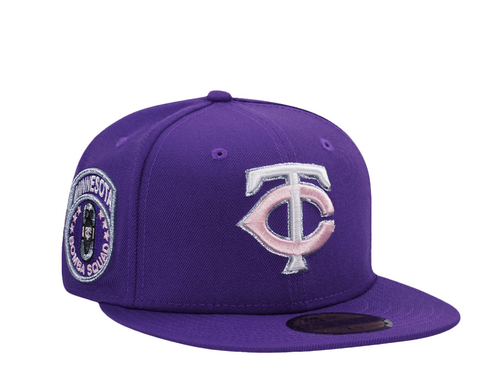New Era Minnesota Twins Bomba Squad Purple Pink Prime Edition 59Fifty Fitted Casquette