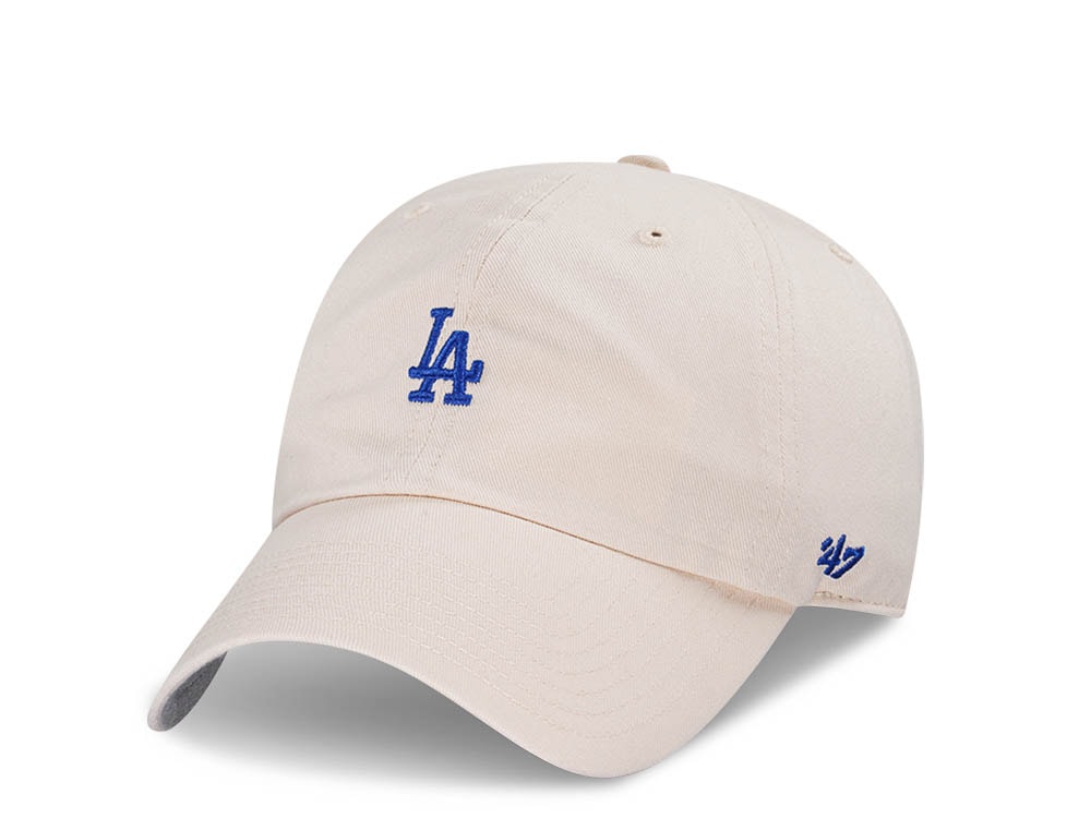47Brand Los Angeles Dodgers Natural Base Runner Clean Up Strapback Casquette