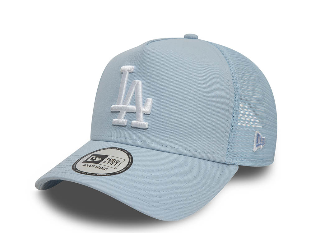 New Era Los Angeles Dodgers League Essential Pale Blue 9Forty A Frame Trucker Snapback Casquette