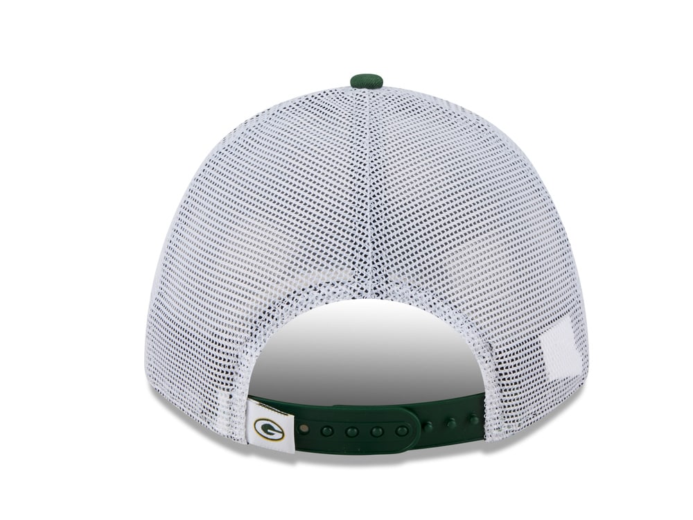 New Era Green Bay Packers Official Team Color Edition 9Forty M Crown A Frame Trucker Snapback Casquette