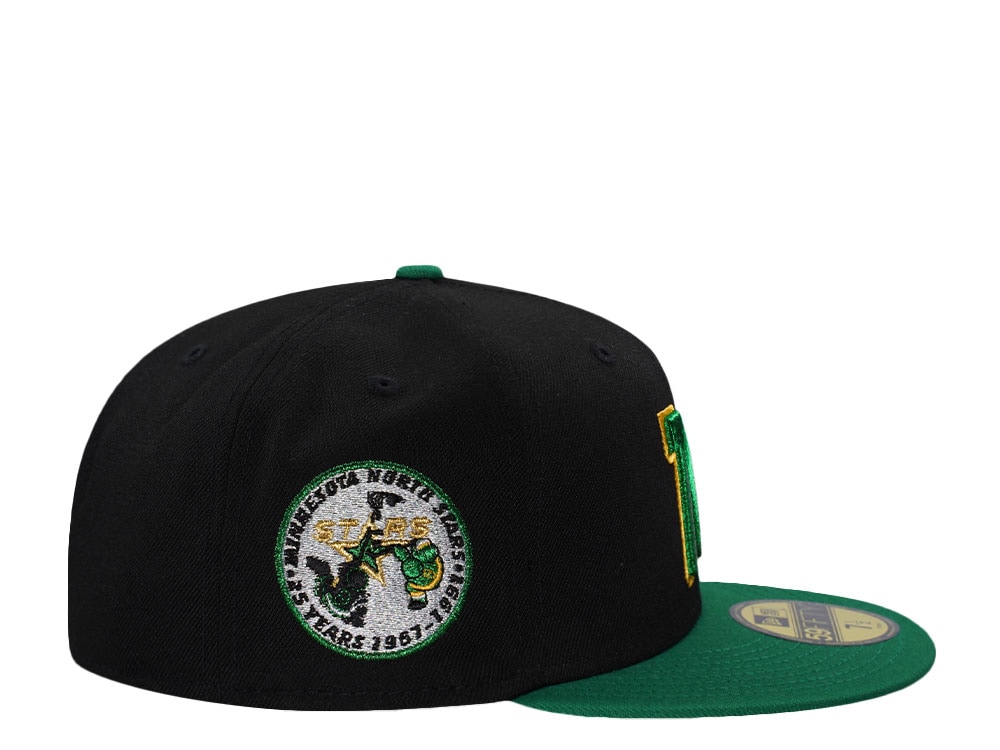 New Era Minnesota North Stars 25th Anniversary Black Two Tone Edition 59Fifty Fitted Casquette