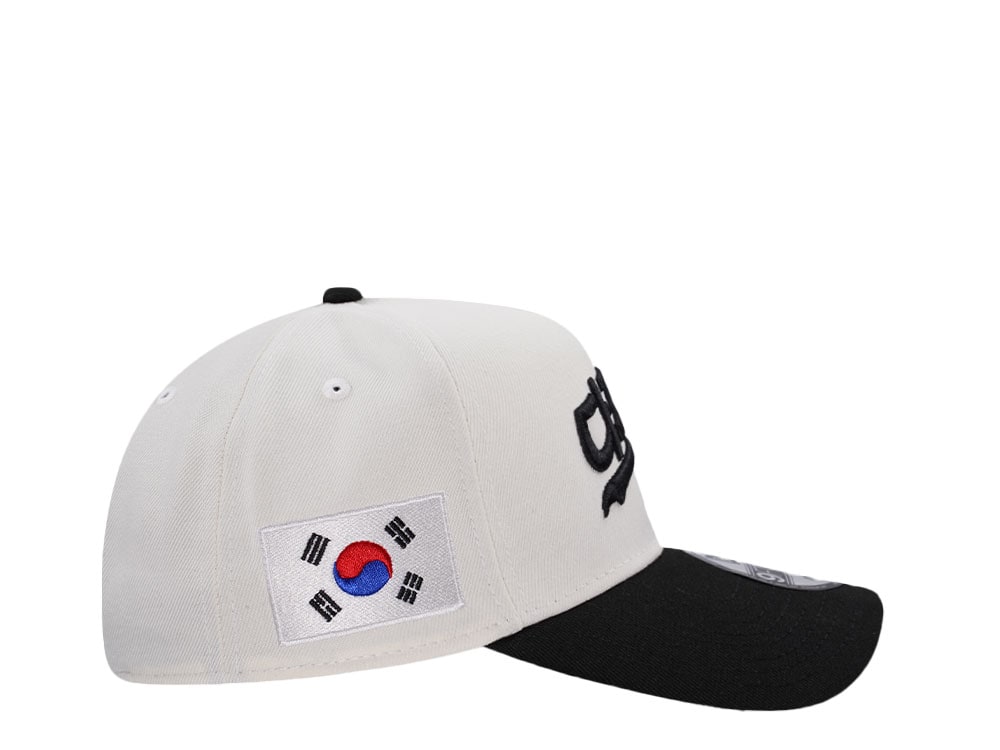 New Era Los Angeles Dodgers Korea Chrome Two Tone Edition 9Forty A Frame Snapback Casquette
