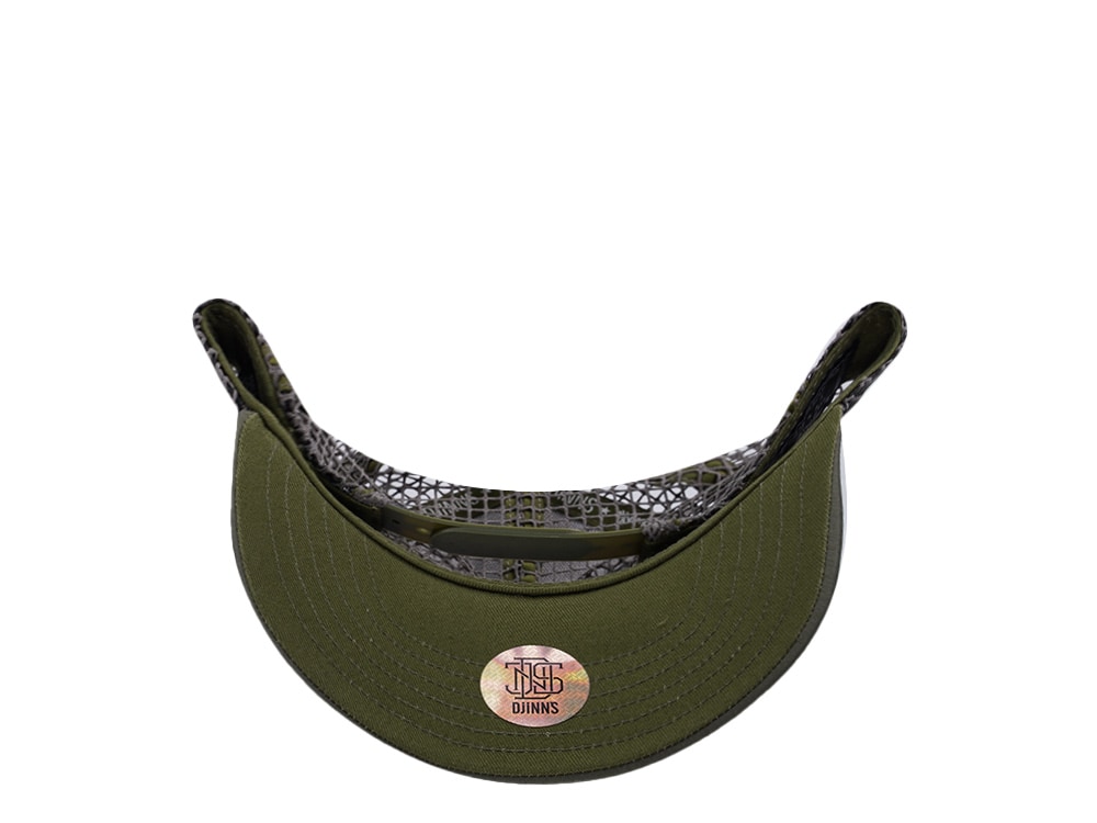 Djinns HFT Olive Big Net Mountain Trucker Snapback Casquette