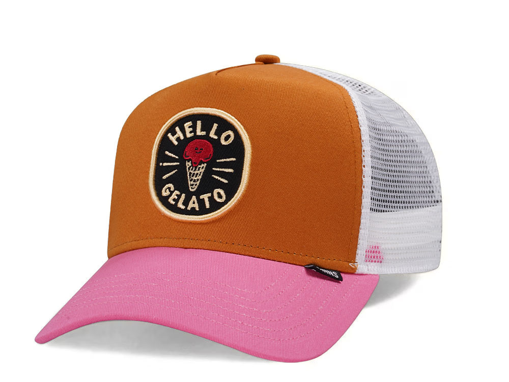 Djinns Hello Gelato Brown Trucker Snapback Casquette