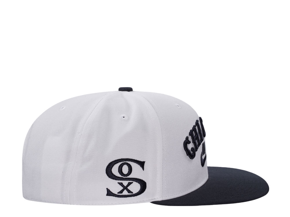 Nike Chicago White Sox 1976-85 Cooperstwon Dri-Fit White Edition Snapback Casquette