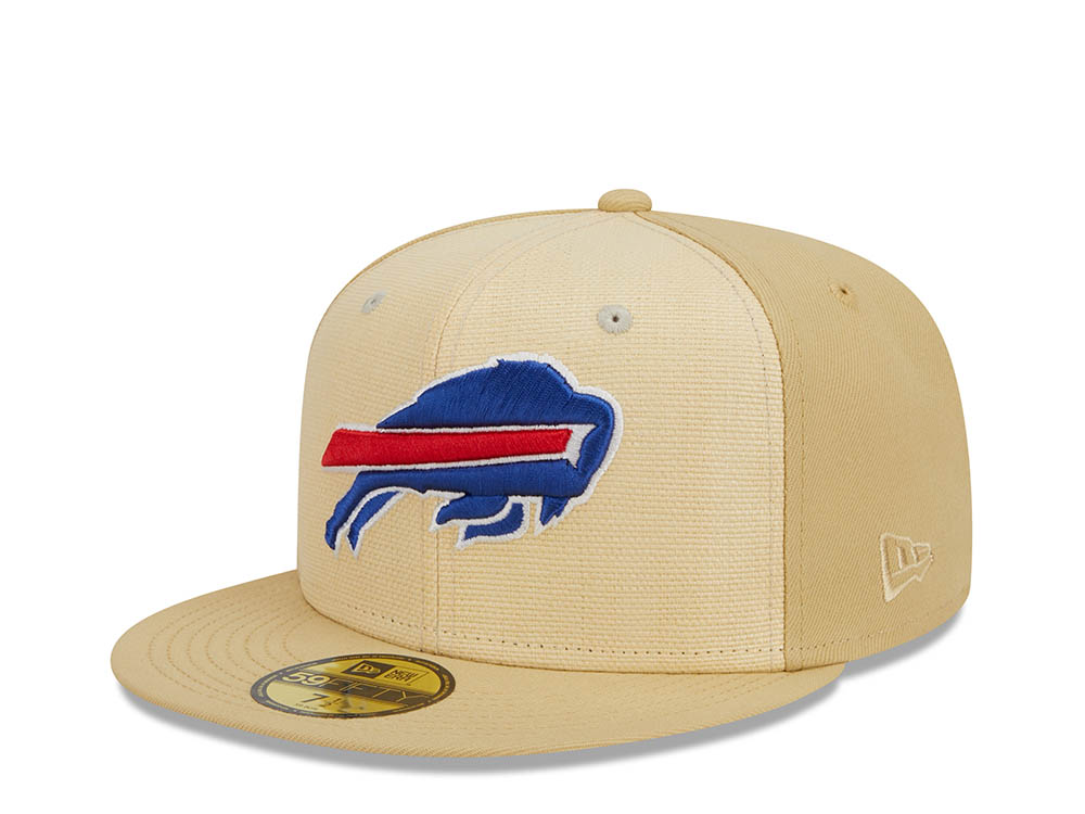 New Era Buffalo Bills Pro Bowl Hawaii 1988 Raffia Front Vegas Gold Edition 59Fifty Fitted Casquette