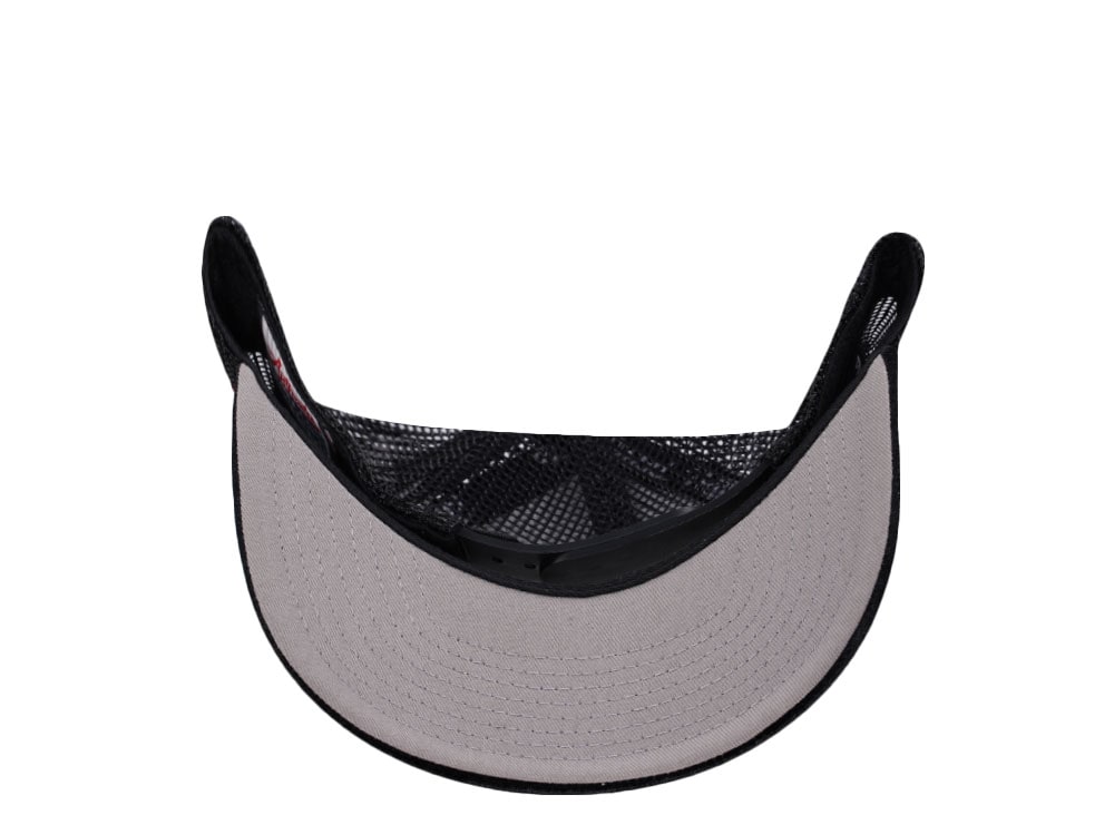 Good Hats Day Of The Dead Black Velour Trucker Snapback Casquette