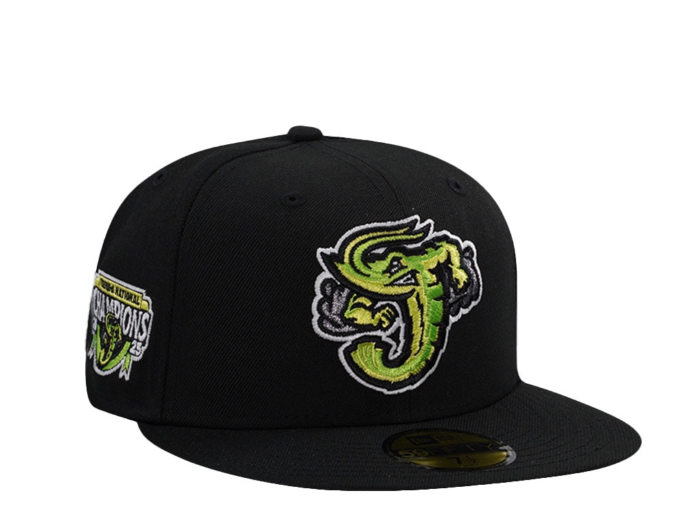 New Era Jacksonville Jumbo Shrimp Triple A National Champions 2025 Black Prime Edition 59Fifty Fitted Casquette