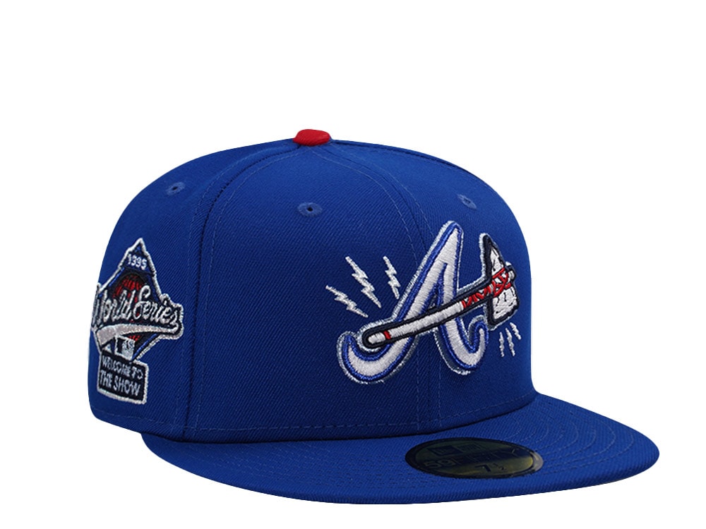New Era Atlanta Braves World Series 1995 Royal Blue Prime Edition 59Fifty Fitted Casquette