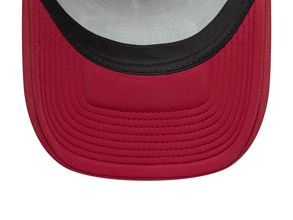 New Era Oval Foam Patch Cherry 9Forty A Frame Trucker Snapback Casquette