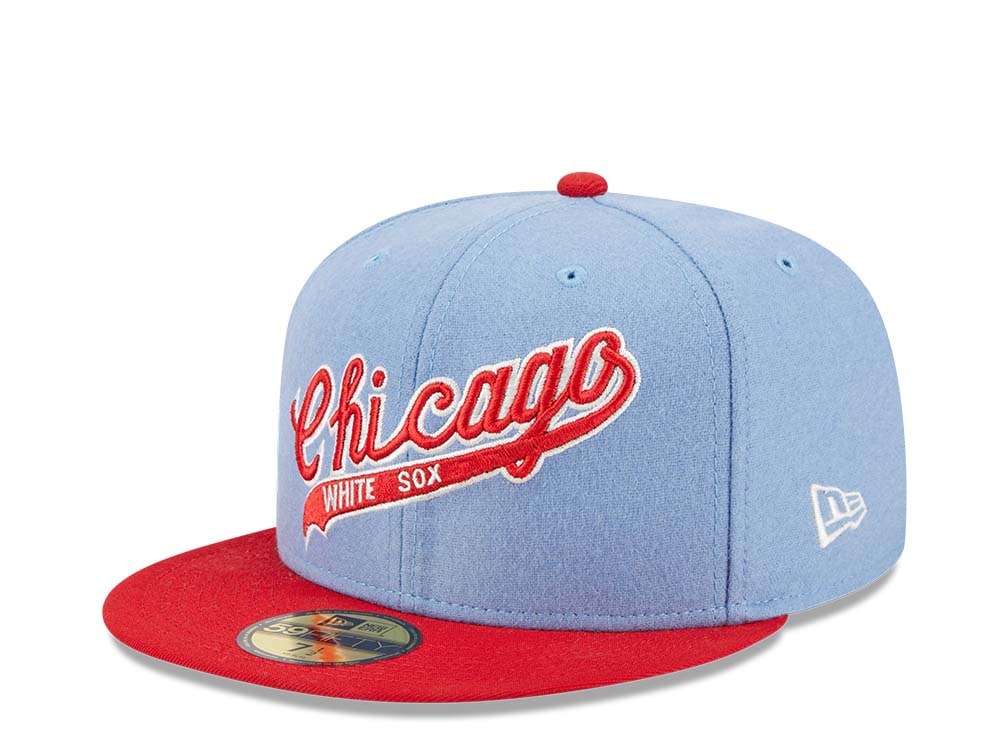 New Era Chicago White Sox Powder Blues Sky Throwback Two Tone Edition 59Fifty Fitted Casquette
