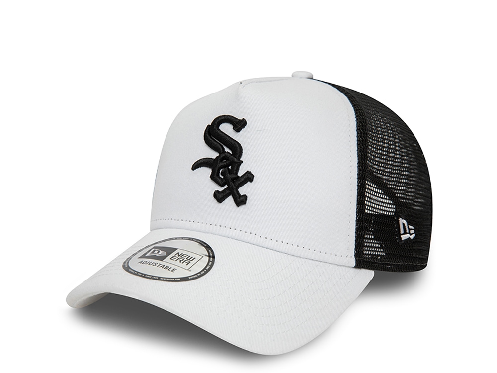 New Era Chicago White Sox League Essential White 9Forty A Frame Trucker Snapback Casquette