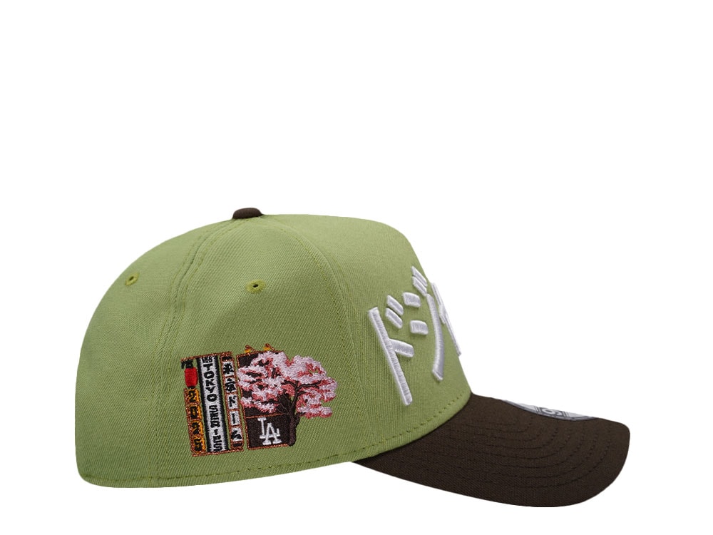 New Era Los Angeles Dodgers Tokyo Series 2025 Matcha Two Tone Edition 9Forty A Frame Snapback Casquette