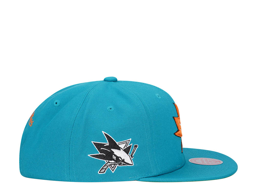 Mitchell & Ness San Jose Sharks Alternate Flip Vintage Snapback Casquette