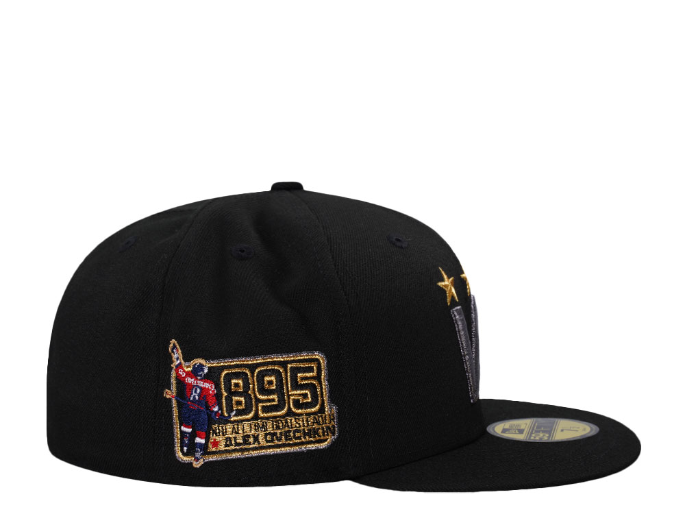 New Era Washington Capitals All Time Goals Leader Liquid Titanium Edition 59Fifty Fitted Casquette