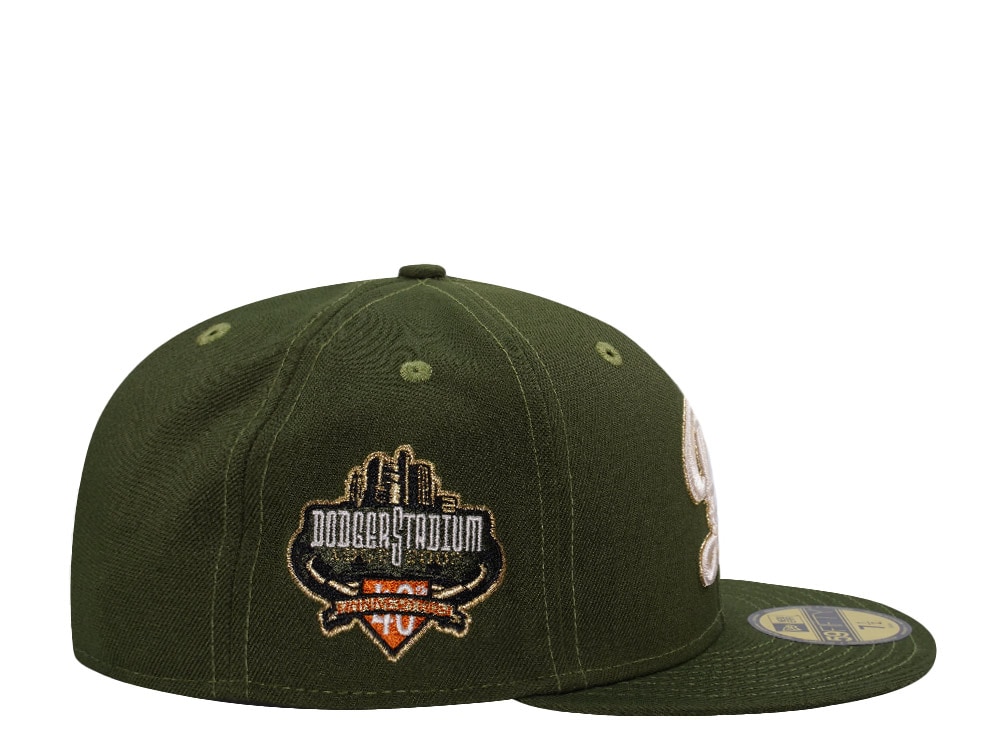 New Era Los Angeles Dodgers Stadium 40th Anniversary Olive Prime Edition 59Fifty Fitted Casquette