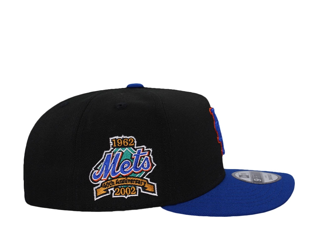 New Era New York Mets 40th Anniversary Black Two Tone Edition 9Fifty A Frame Snapback Casquette