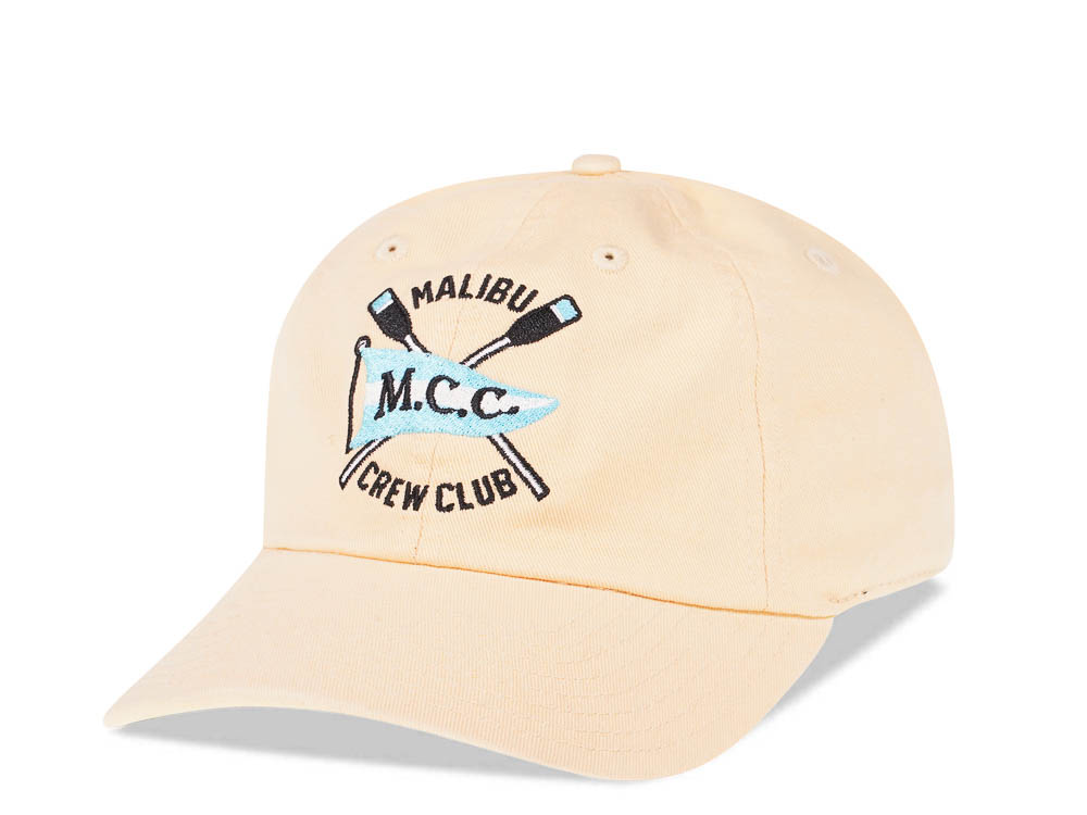 American Needle Malibu Crew Club Yellow Vintage Casual Strapback Casquette