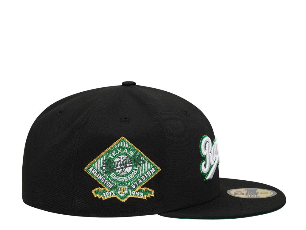New Era Texas Rangers Arlington Stadium Black Dome Metallic Edition 59Fifty Fitted Casquette