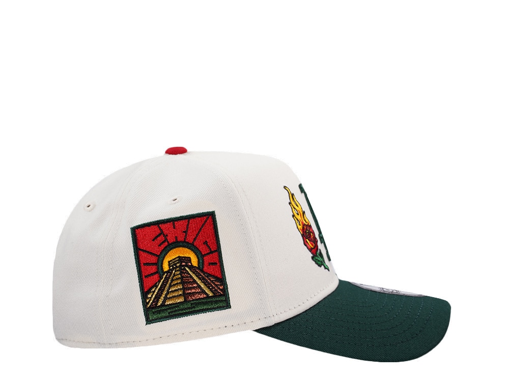 New Era Los Angeles Dodgers Burning Rose Chrome Two Tone Edition 9Forty A Frame Snapback Casquette